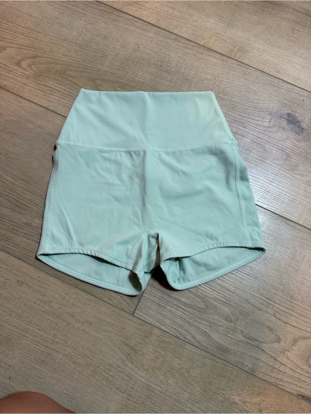 BuffBunny High-Waist Athletic Shorts in Light Mint